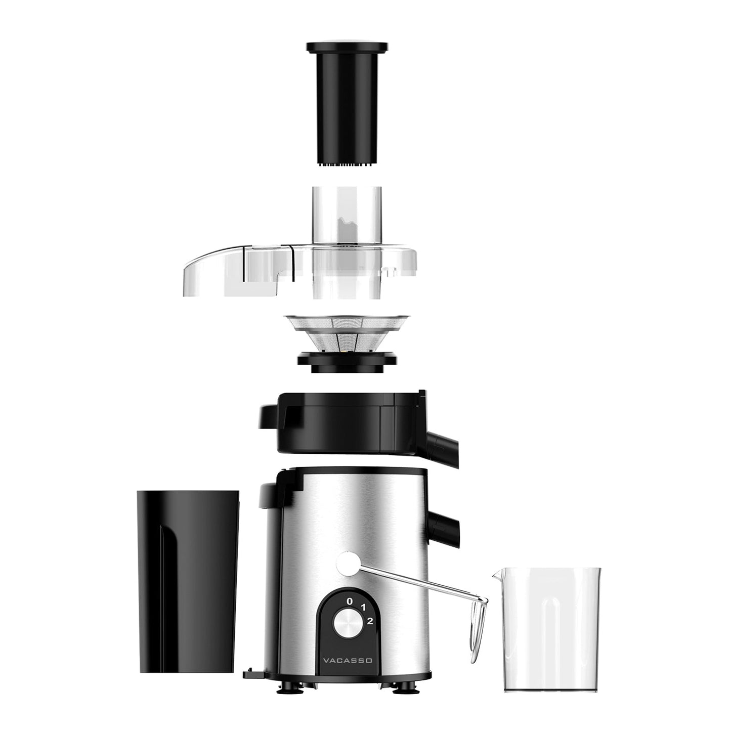 VACASSO Juicer Machine Easy to Clean with 2 Speeds for Lemon Citrus Celery Orange, 400W Centrifugal Juicer Extractor with Wide Mouth_8