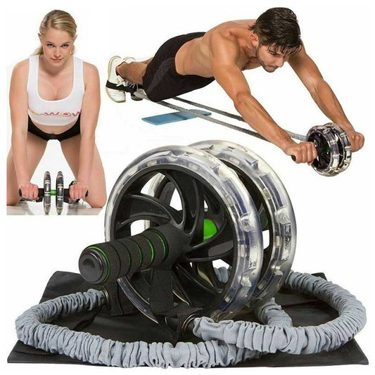 Portable Abdominal Fitness Wheel Auxiliary Pull Rope_0